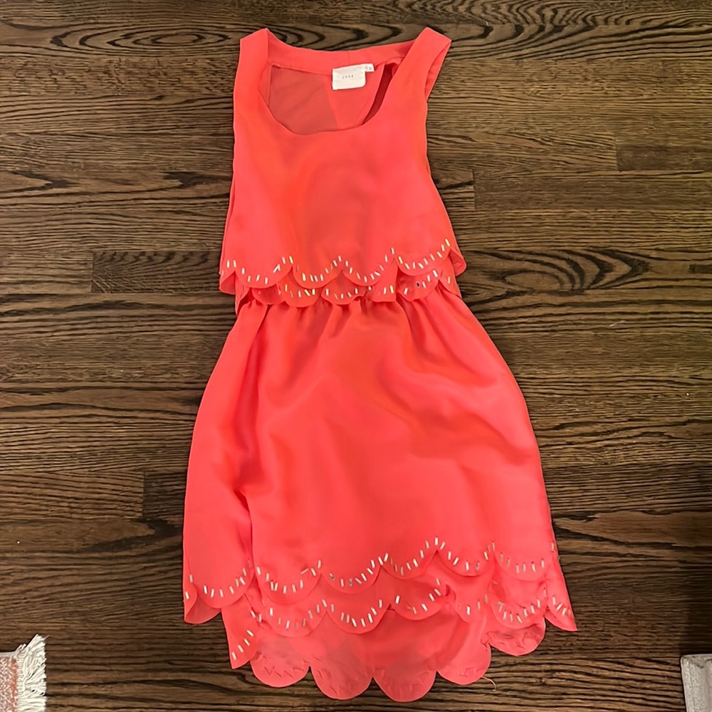 Coral Mini dress